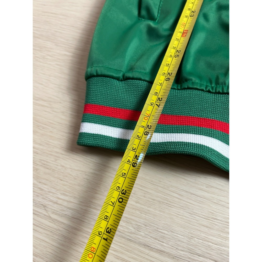 Mexico Track Jacket Mens Large Green Full Zip Soccer Coat Flag Embroidered MJ - Picture 2 of 5